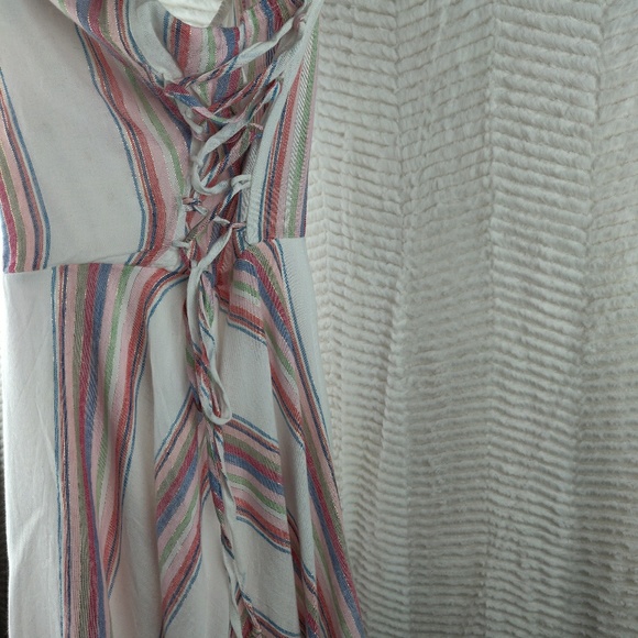 Charlotte Russe Pink and White Striped Dress Sz M - Picture 7 of 7